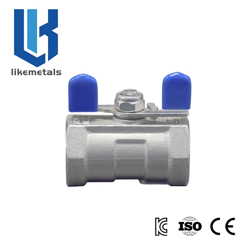 1PC Ball Valve With Wing Butterfly Handle