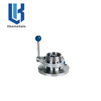 Single flange thread butterfly valve