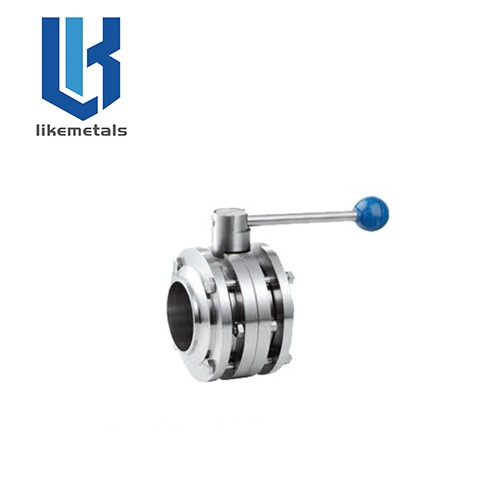 Three plece butterfly valve
